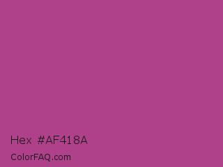 Hex #af418a Color Image