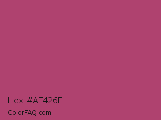 Hex #af426f Color Image