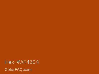Hex #af4304 Color Image