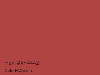 Hex #af4442 Color Image