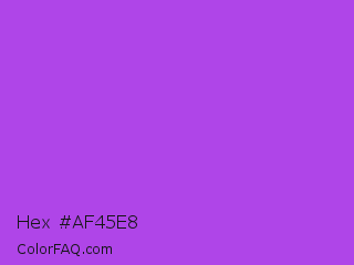 Hex #af45e8 Color Image