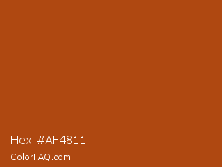 Hex #af4811 Color Image