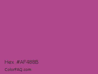 Hex #af488b Color Image