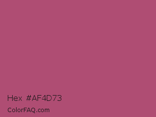 Hex #af4d73 Color Image