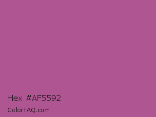 Hex #af5592 Color Image
