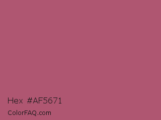 Hex #af5671 Color Image