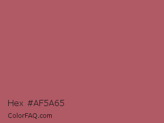 Hex #af5a65 Color Image