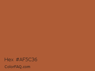 Hex #af5c36 Color Image