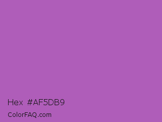 Hex #af5db9 Color Image