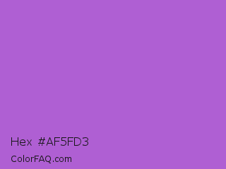 Hex #af5fd3 Color Image