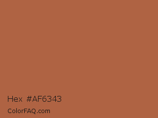 Hex #af6343 Color Image