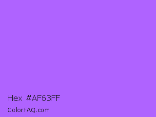 Hex #af63ff Color Image