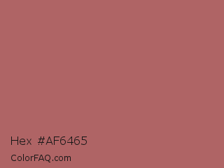 Hex #af6465 Color Image