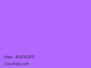 Hex #af69ff Color Image