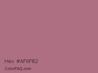 Hex #af6f82 Color Image