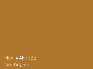 Hex #af772e Color Image