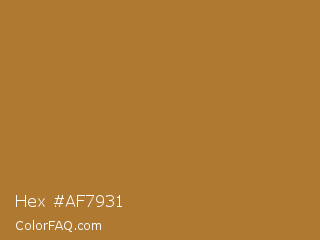 Hex #af7931 Color Image