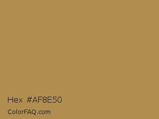 Hex #af8e50 Color Image