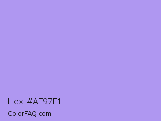 Hex #af97f1 Color Image