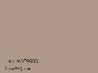 Hex #af9888 Color Image