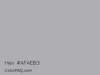 Hex #afaeb3 Color Image