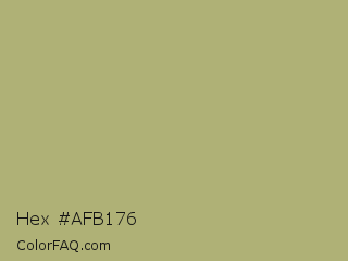 Hex #afb176 Color Image