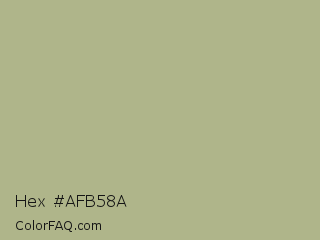 Hex #afb58a Color Image