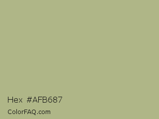 Hex #afb687 Color Image