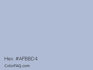 Hex #afbbd4 Color Image