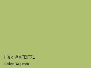 Hex #afbf71 Color Image