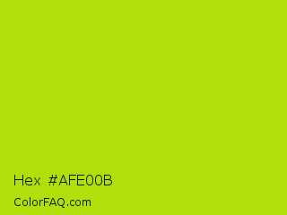 Hex #afe00b Color Image