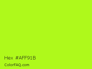 Hex #aff91b Color Image