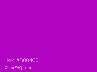 Hex #b004c0 Color Image