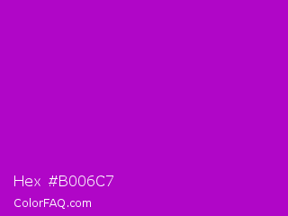 Hex #b006c7 Color Image