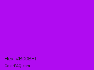Hex #b00bf1 Color Image
