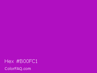 Hex #b00fc1 Color Image