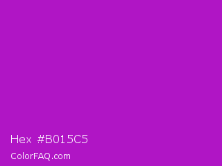 Hex #b015c5 Color Image