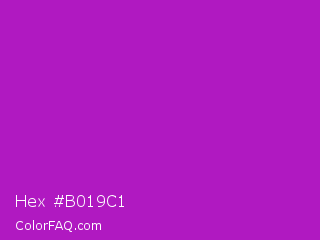 Hex #b019c1 Color Image