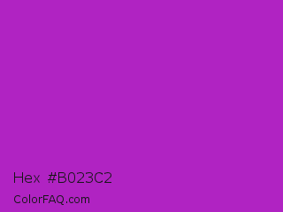 Hex #b023c2 Color Image