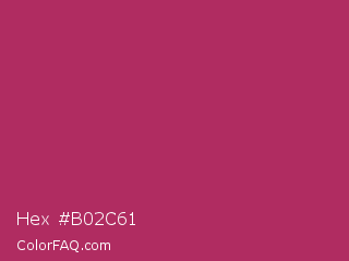 Hex #b02c61 Color Image