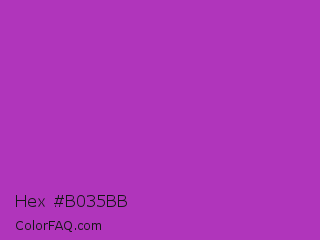 Hex #b035bb Color Image