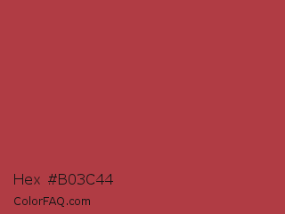 Hex #b03c44 Color Image