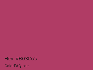 Hex #b03c65 Color Image