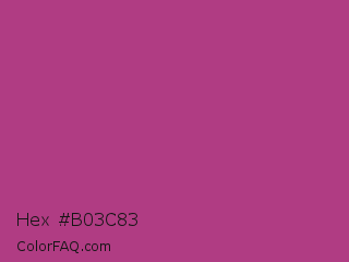 Hex #b03c83 Color Image
