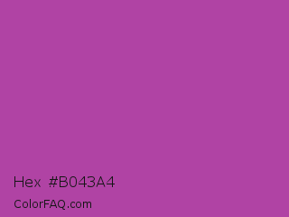 Hex #b043a4 Color Image