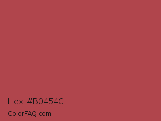 Hex #b0454c Color Image