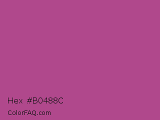Hex #b0488c Color Image