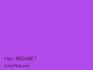 Hex #b049e7 Color Image