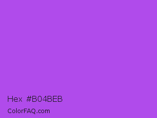 Hex #b04beb Color Image