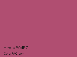 Hex #b04e71 Color Image